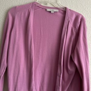 Pink cardigan
